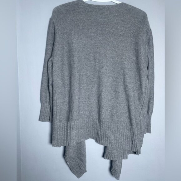 American Eagle XL Cardigan Cotton Blend Grey Contemporary Open Front Pocket AE X - Picture 2 of 7